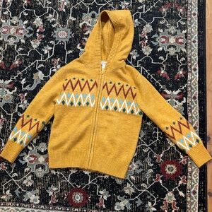 Cat & Jack Mustard Yellow Knit Sweater